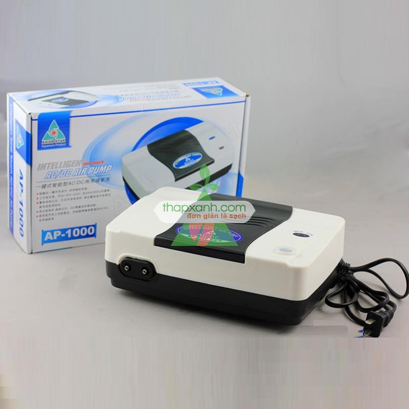 Máy sục khí lưu điện SP-1000 (Máy thổi ô xy) + dây + 2 quả sục
