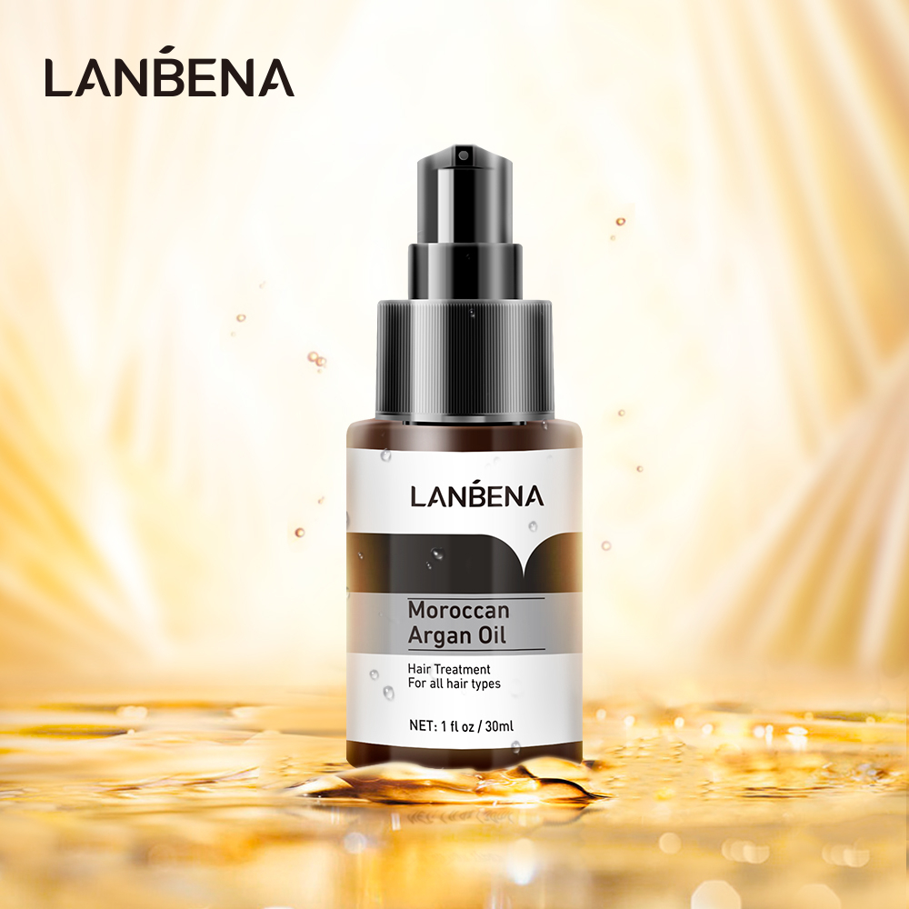 Tinh Dầu Argan Ma-Rốc LANBENA Phục Hồi Tóc Khô Và Hư Tổn Cung Cấp Keratin Nuôi Dưỡng Tóc 30ml | BigBuy360 - bigbuy360.vn