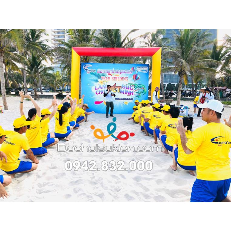 Cổng hơi sự kiện hình chữ nhật bơm kín cao 3m ngang 4m - dành cho tổ chức team building