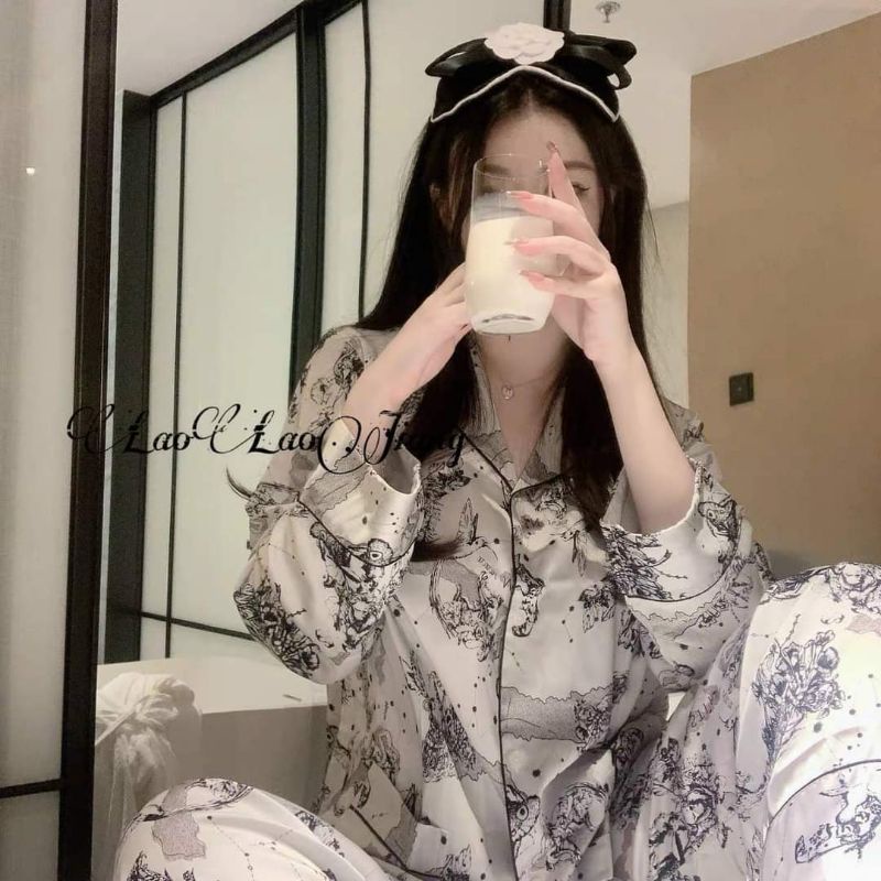 Vải lụa satin hình