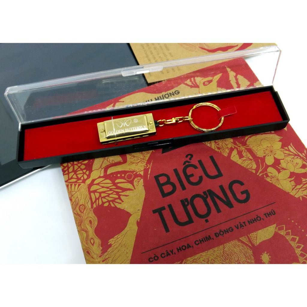 Kèn harmonica mini Golden Butterfly 5 lỗ Có Clip Thực Tế