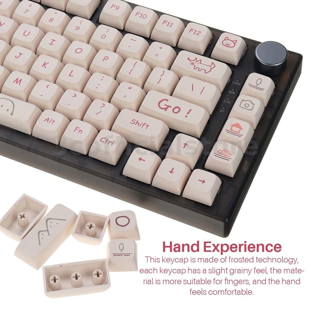 Nắp Bàn Phím Cơ Màu PBT 132 Phím Cho Cherry MX