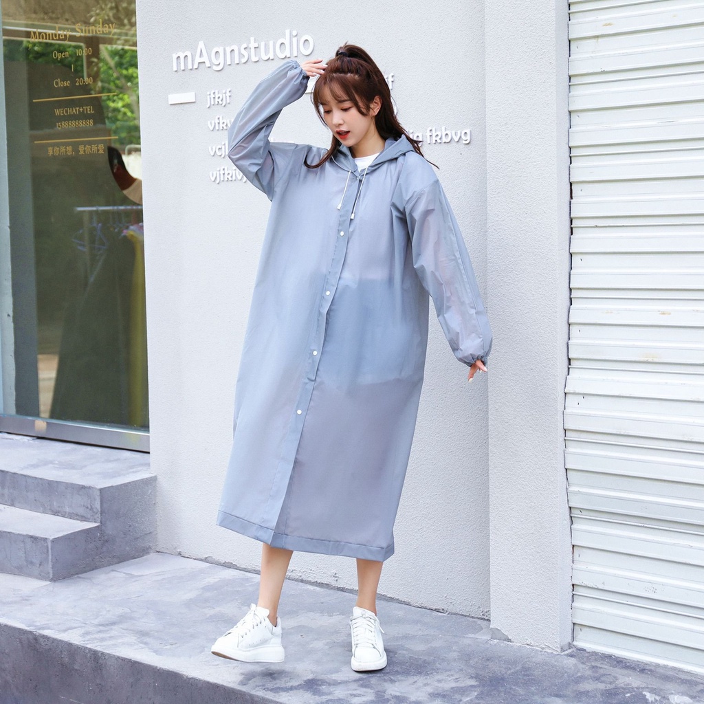 ÁO MƯA EVA NHỰA MỀM TRONG SUỐT NHIỀU MÀU CHO NAM VÀ NỮ