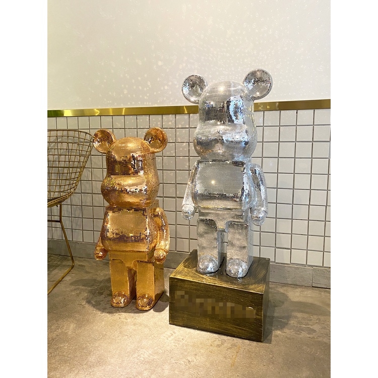 Bearbriick size 50 Blink lấp lánh - Đồ chơi sưu tầm CAO CẤP - Tượng gấu Bear trang trí phòng khách