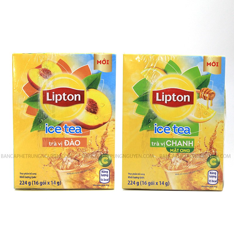 Lipton Trà hòa tan Vị Chanh/ Mật Ong/Vị Đào / Vị Xoài 224