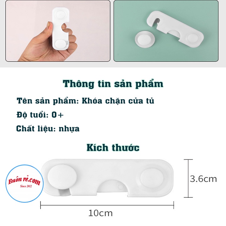 Khoá cài chặn cửa an toàn tiện lợi - Khoá chốt cài cửa tủ chống kẹt tay 01558