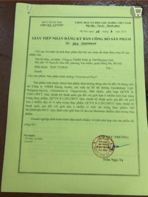 [Date 2023]Sữa non/Men ILDong Choyumeal Hàn Quốc