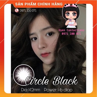 [Ảnh Thật] Lens Vassen Circle Black 14.2mm 0-10diop (cận ib)