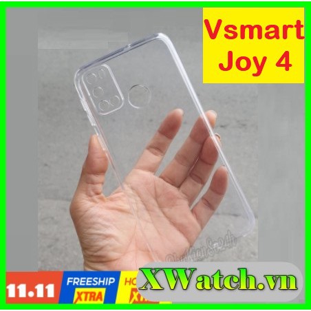 Ốp dẻo silicon Vsmart Joy 4 Joy 1+ Joy 2+ Joy 3  Live  Active 3 Live 4 Active 1 Joy 2+  trong suốt có gờ bảo vệ camer | WebRaoVat - webraovat.net.vn