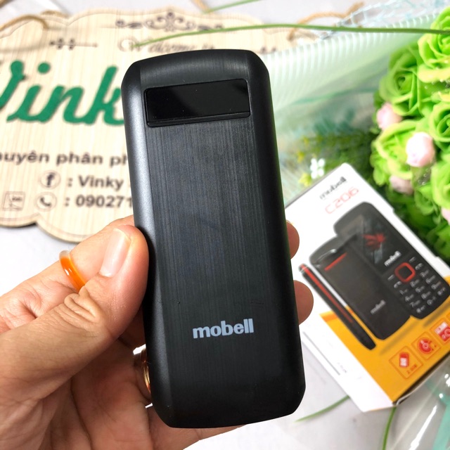 Điện thoại Mobell C206 có chức năng ghi âm cuộc gọi 2 sim 2 sóng mới Full box Bảo hành 12 tháng - Hãng chính hãng