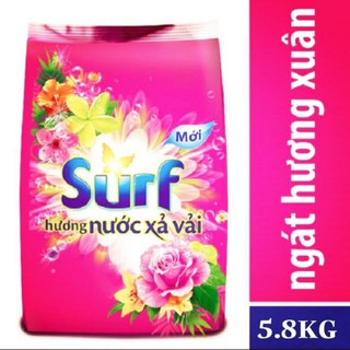 [ Mã THANH5480 giảm 5k cho đơn 99k]Bột giặt surf 5,8kg hương nước xả vải