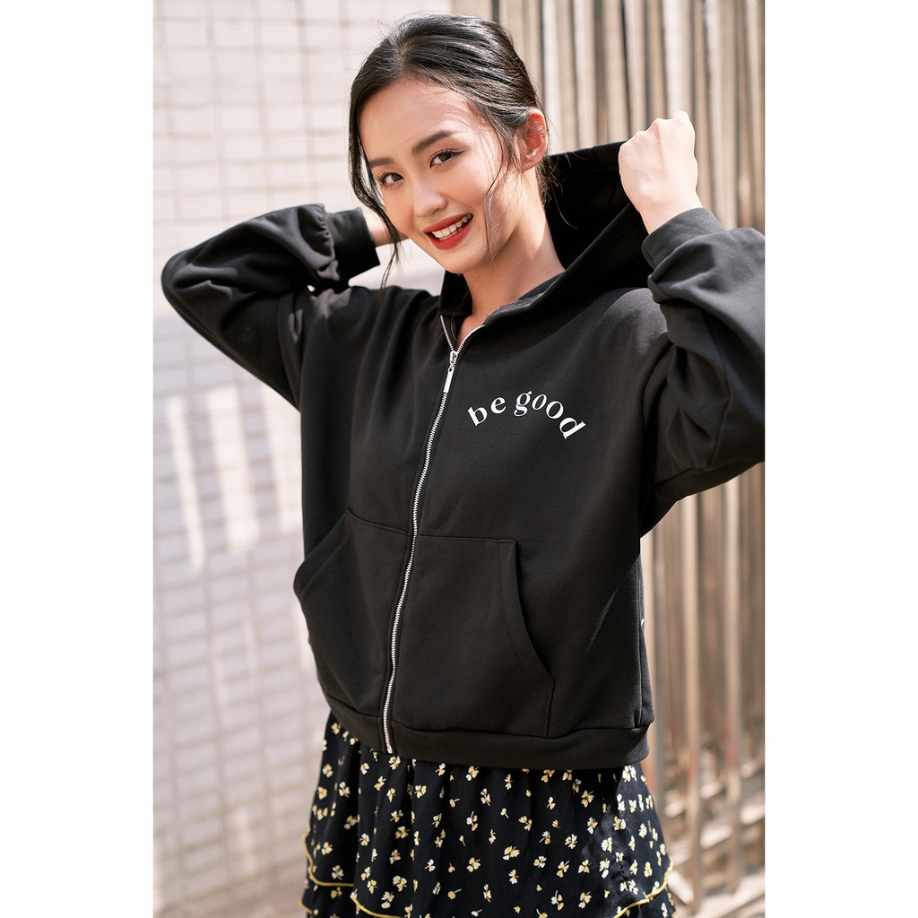 [Mã WABRWA15 giảm 15% đơn 300K] DOTTIE - Áo Khoác Thun Đen Nữ T0184 | BigBuy360 - bigbuy360.vn