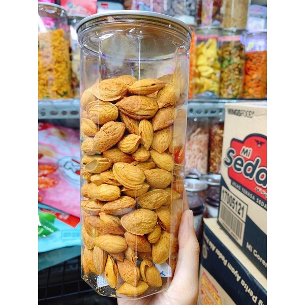 HẠNH NHÂN RANG TẨM VỊ 500Gr Hũ Pet