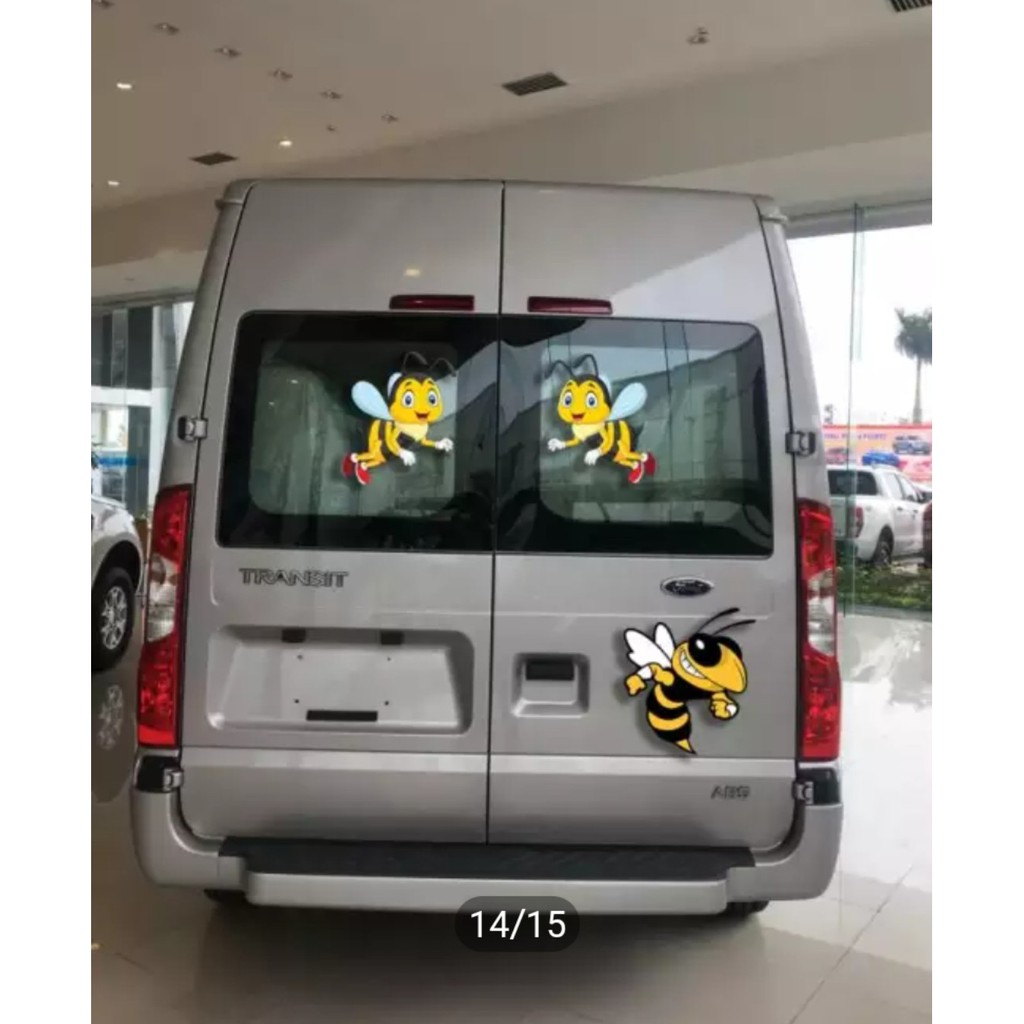 Tem combo Ong vàng - Decal 19 chú ong vàng dán xe tải, ô tô