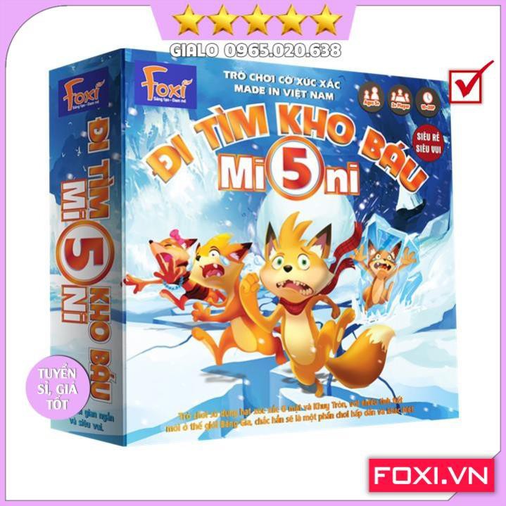 Board game-Đi tìm kho báu mini 5 Foxi-trò chơi chiến thuật-hài hước-siêu lầy-bổ ích và lý thú