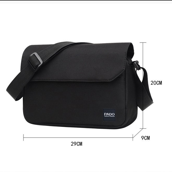 Túi Đeo Chéo Unisex Mini Vải Canvas Phong Cách Hàn Quốc PADO P473D