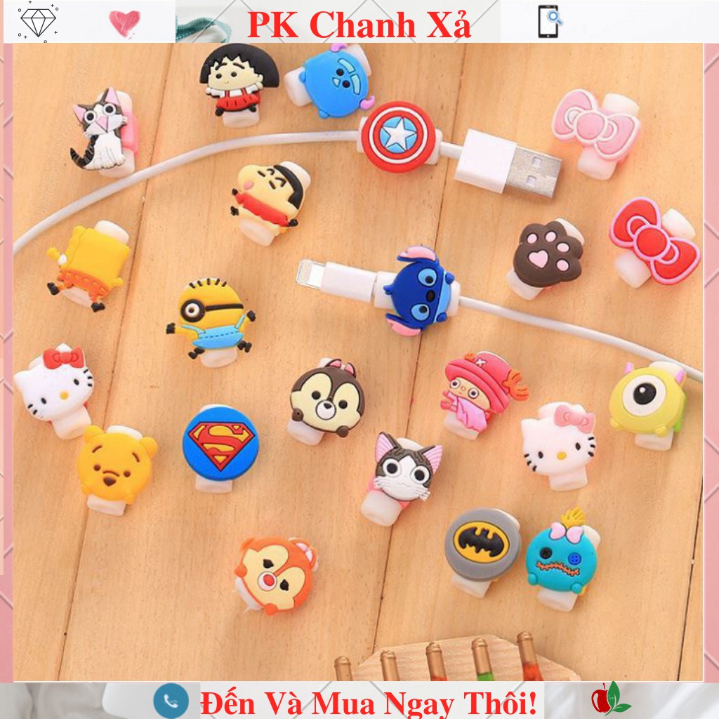 Phụ Kiện Bảo Vệ Chống Đứt Gãy Đầu Sạc Cho Phụ Kiện Tai Nghe Bluetooth Airpod i12 Cáp Sạc Iphone Pin Dự Phòng Thú Cắn Cáp