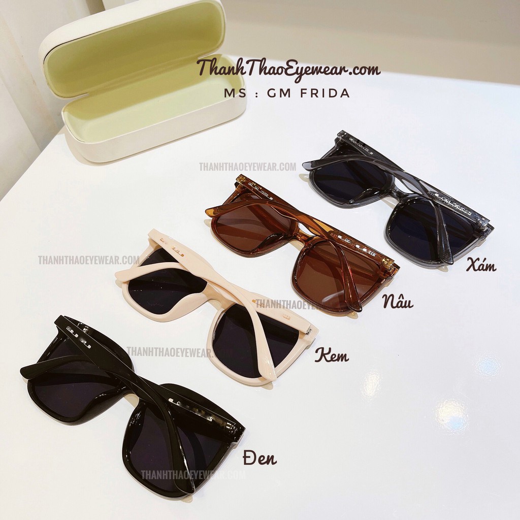 [Ảnh Thật] Kính Mát Vuông Đeo Chống Bụi , Chống UV Frida Unisex Nam Nữ Cao Cấp-ThanhThao Eyewear