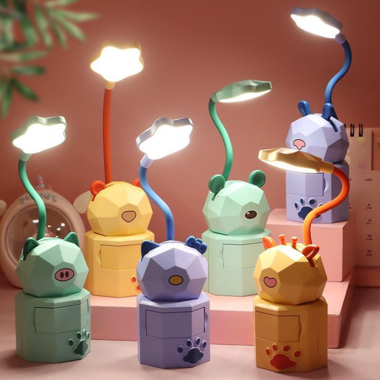 ❤️𝙁𝙍𝙀𝙀𝙎𝙃𝙄𝙋❤️ Đèn LED để bàn học dễ thương- Đèn Động Vật