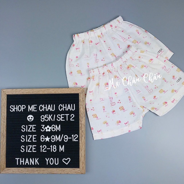 Set 2 quần chất xô