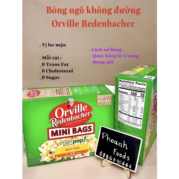 Bỏng  ngô Orville Redenbacher  - ăn kiêng