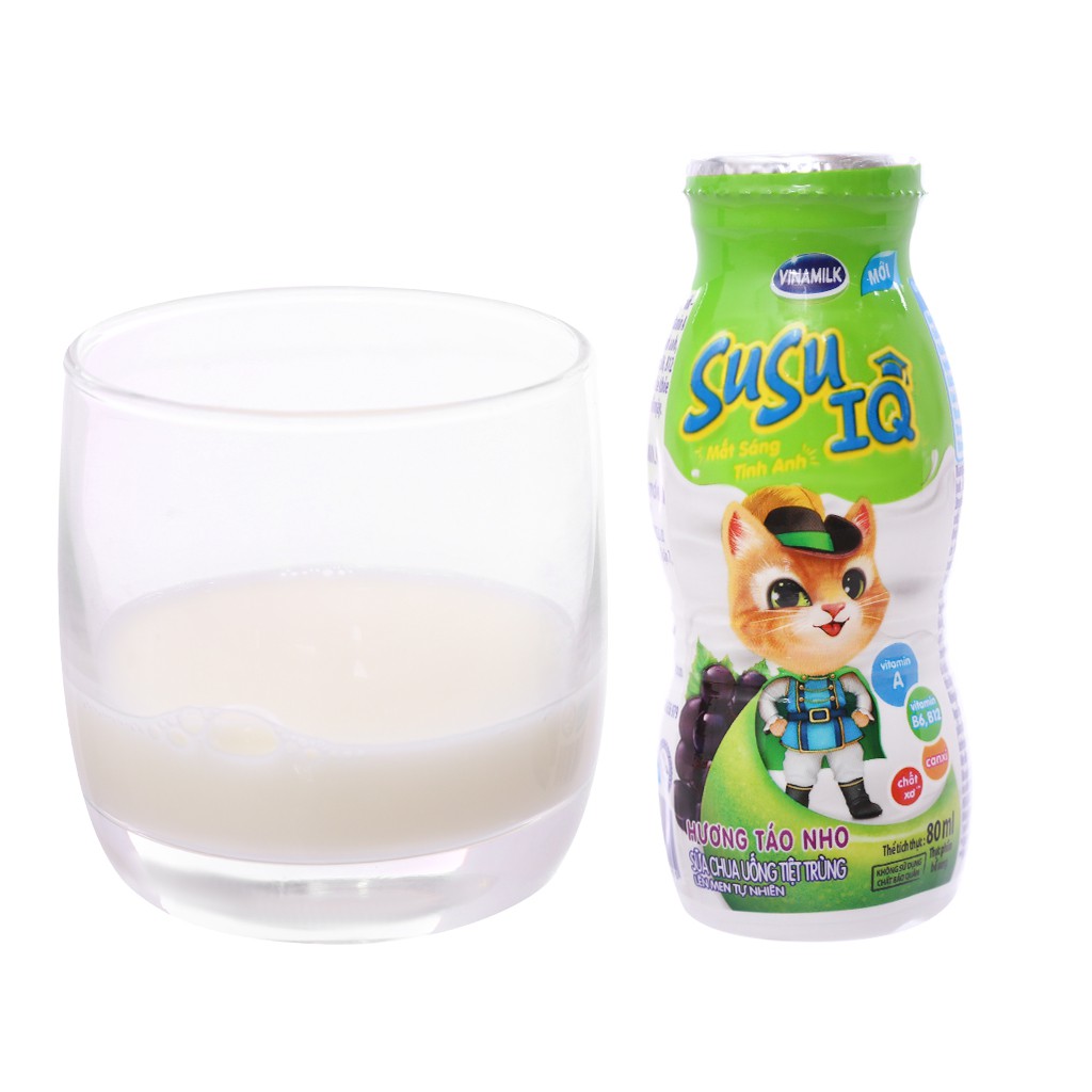 SỮA CHUA UỐNG SUSU - LỐC 6 CHAI X 80ML