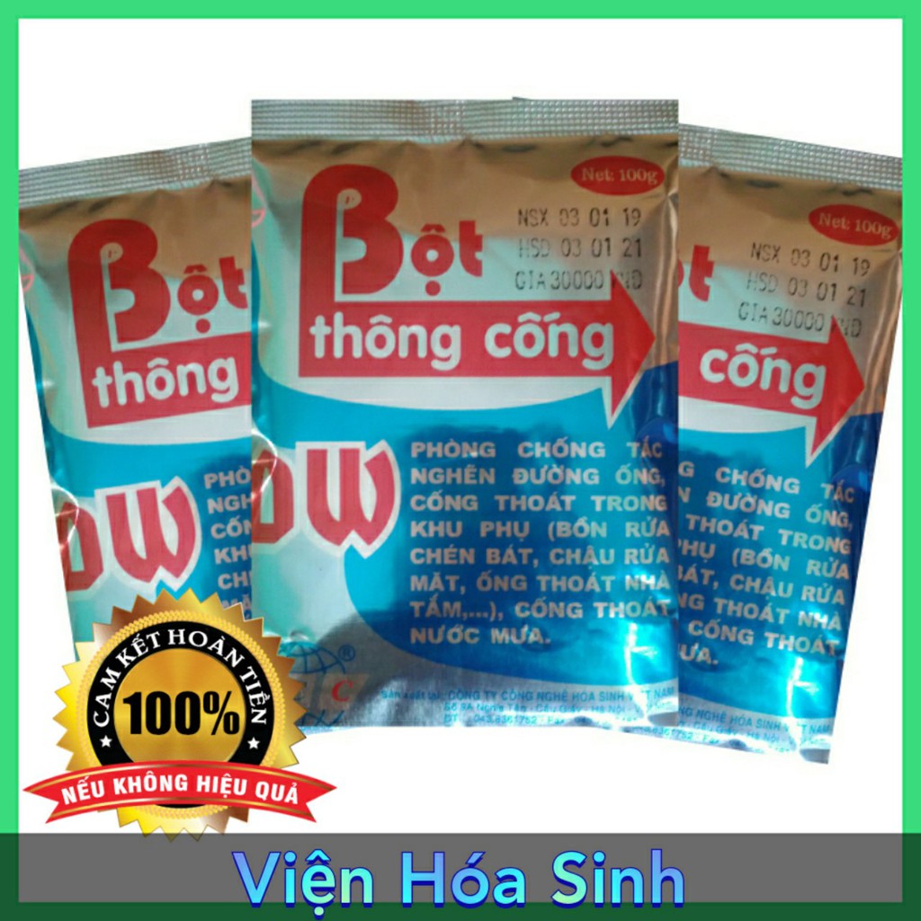 [TRI ÂN KH] Bột thông tắc nghẽn Cống Bồn cầu, thông xong là hết tắc nghẽn