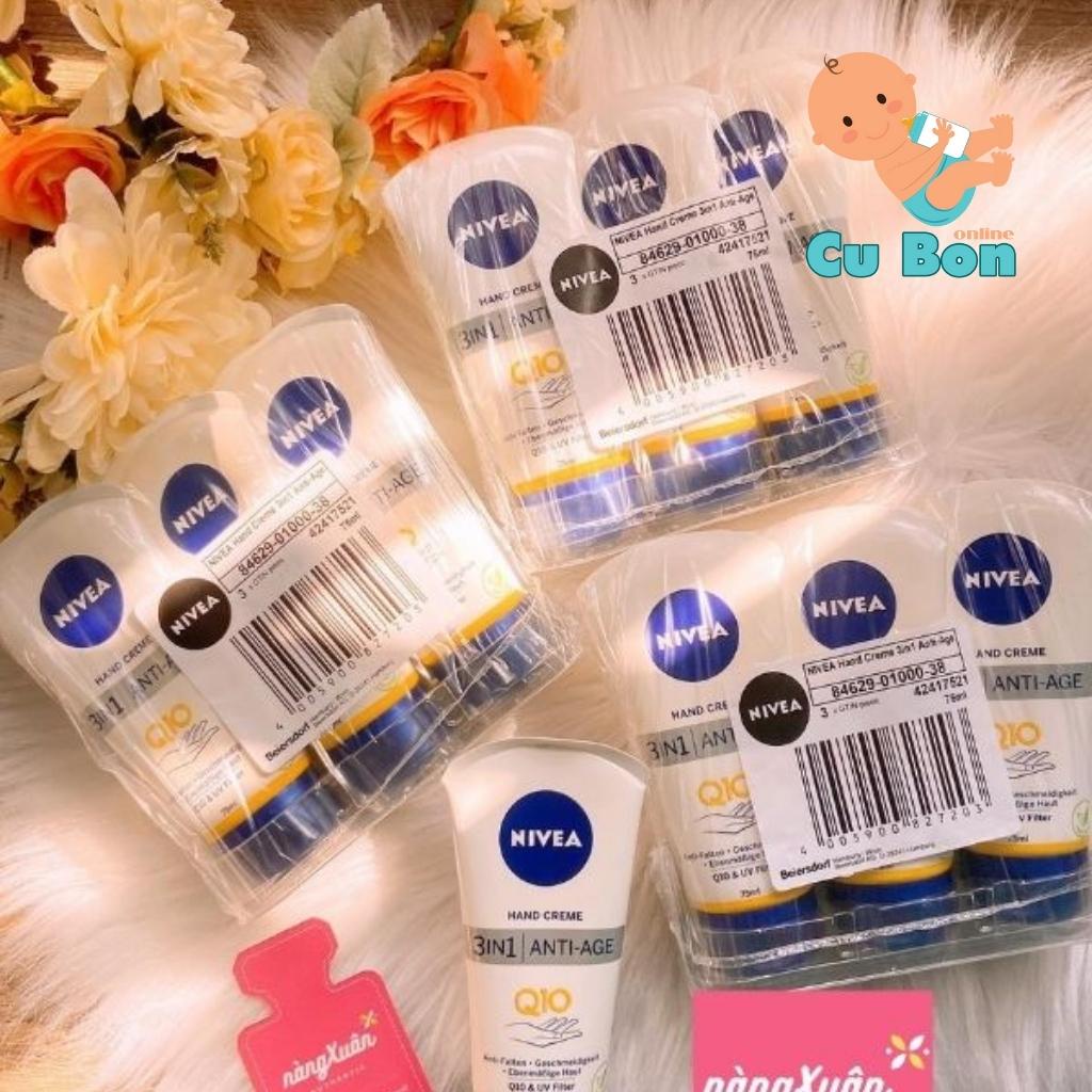 Kem dưỡng da tay NIVEA Q10 Hand Creme 3in1 Anti-Age 75ml Đức
