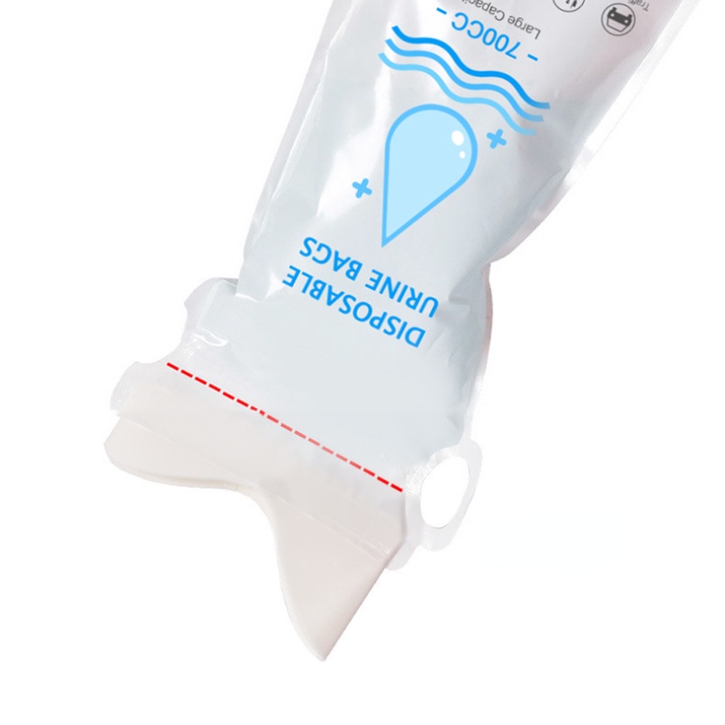 Set 4 Túi tiểu khẩn cấp trên ô tô, túi đi vệ sinh khẩn cấp dùng cho Nam Nữ Trẻ em, dung tích 700ml, khóa chống tràn, khử mùi