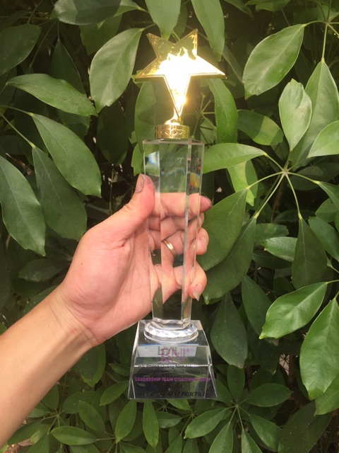 Cúp pha lê nhất nhì ba