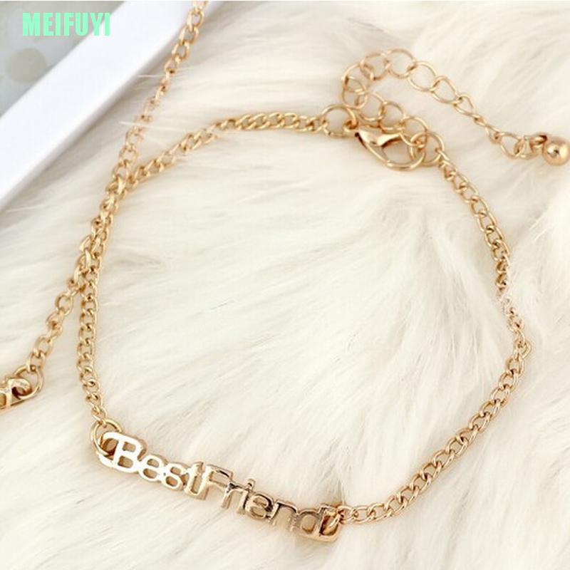 Vòng Tay Kim Loại Mặt Chữ Best Friends Cho Nam Và Nữ