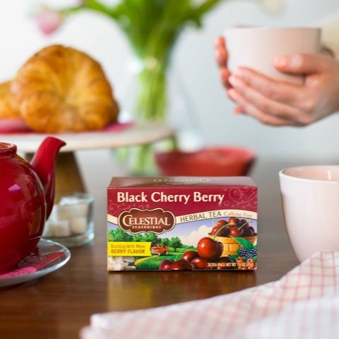 [Trà trái cây Mỹ] Trà cherry thiên nhiên Celestial Seasonings date 2022 (nguyên seal)