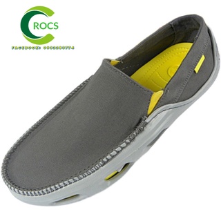 Giày vải đế nhựa chống hôi chân -Croslite-Tideline- cho nam màu xám