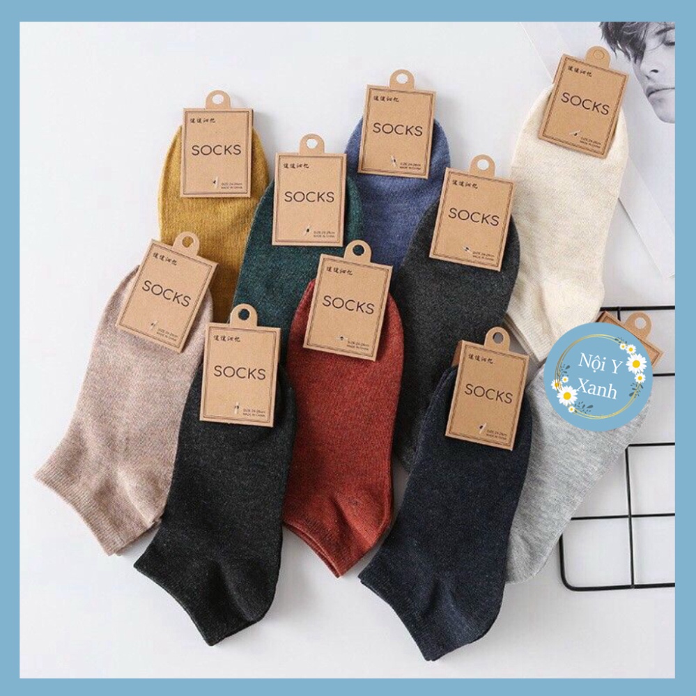 Tất Đa Sắc Cotton Muối Tiêu Unisex H8 chất đẹp, thoáng hút mồ hôi