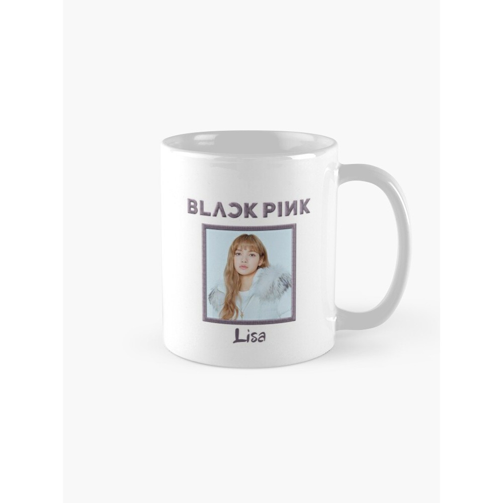 Cốc in hình LISA thành viên nhóm nhạc Blackpink quà tặng cho người thân