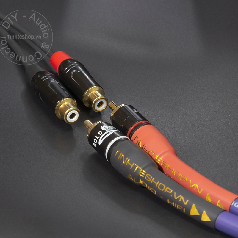 Dây 3.5 ra 2 AV DIY 0.2M đến 3M - 3.5mm male to 2 RCA female cable Soundking