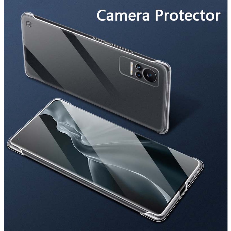 Ốp Điện Thoại PC Cứng Siêu Mỏng Nhẹ Trong Suốt Không Viền Bảo Vệ Camera Cho Xiaomi Civi 2 1S 13 12 Lite NE