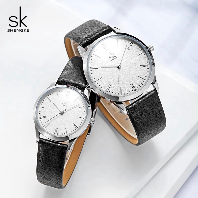 shengke leather couple watches K9003