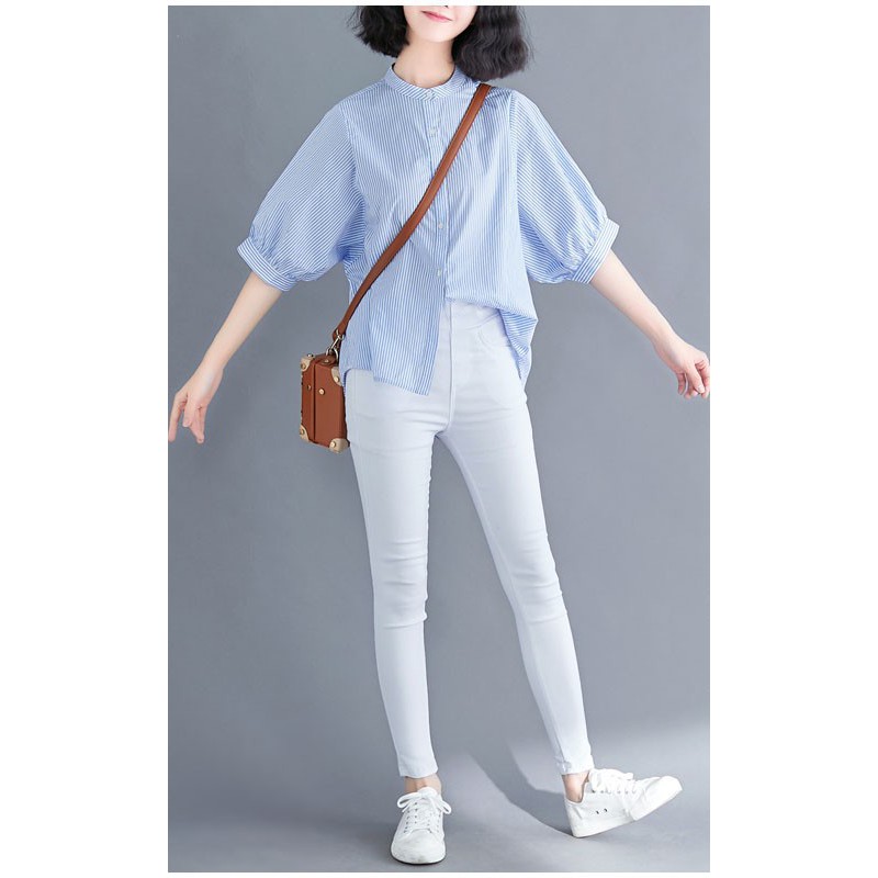 Áo sơ mi công sở ❣️FREESHIP❣️ÁO SỌC BỤI BỤI FORM RỘNG- Hàng thiết kế chuẩn