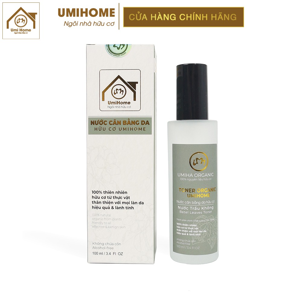 Nước cất lá Trầu Không hữu cơ UMIHOME 50/100ml nguyên chất