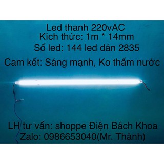 Led thanh 220v chóng thấm nước( 35k/ thanh led)