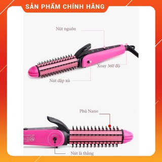 Máy Làm Tóc 3 Trong 1 NOVA (Uốn, Duỗi, Bấm) [FREESHIP]