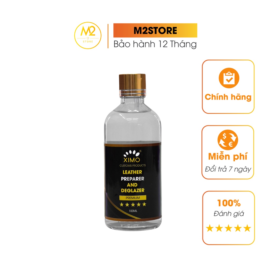 Dung môi vệ sinh, làm sạch và loại bỏ tạp chất bề mặt trước khi sơn Ximo Leather Preparer &amp; Deglazer Premium 100ml XXI17