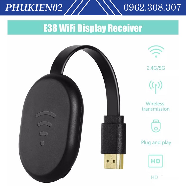 Thiết Bị HDMI Không Dây Kết Nối Điện Thoại Với TV Wireless E38