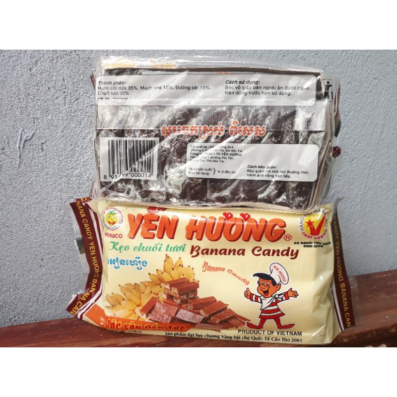 Kẹo chuối Yến Hương gói 375gr đặc sản Bến Tre