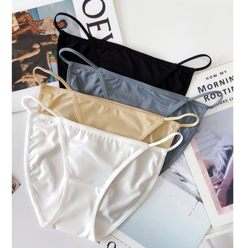 Quần Lót Cotton Dây Mảnh Thoáng Khí Siêu Mềm Mại P078