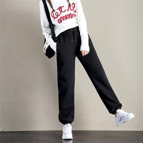 Quần nỉ bông jogger nữ thu đông mặc ấm có lót bông bên trong, jogger nỉ bông nữ rất ấm xịn xò - UNQ10