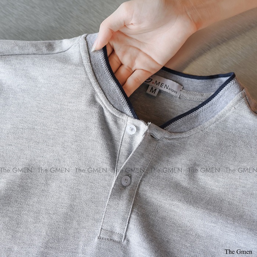 Áo Polo nam The GMEN Slimfit Polo Shirt 100% cotton, thiết kế cổ trụ 3 hàng nút