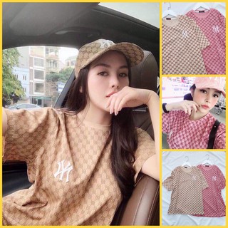 Áo thun nữ Unisex Gucii N.Y style rộng giấu quần | bear.story