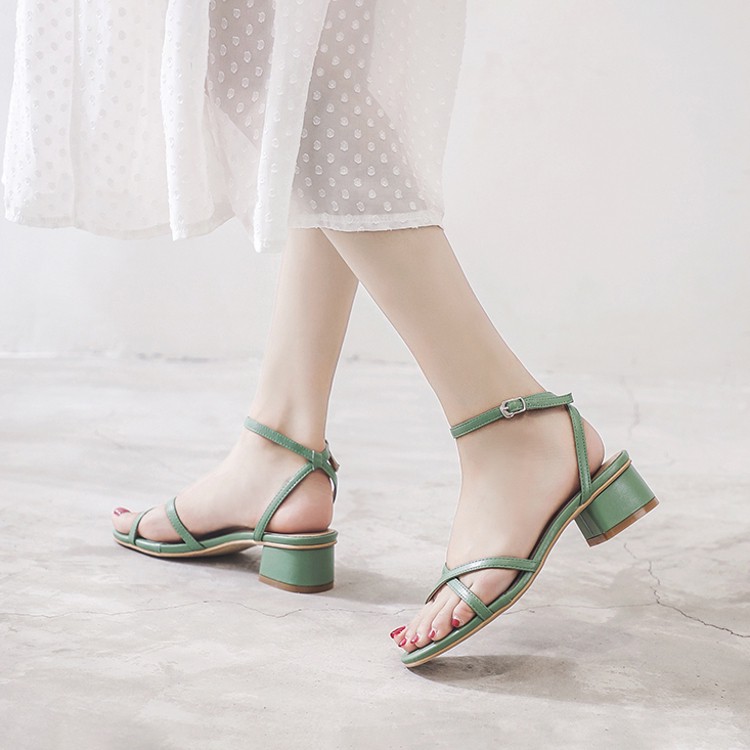 [Mã FAGREEN55 giảm 10% tối đa 30k đơn từ 99k] PAMELA - Giày Sandal Nữ 5p Thời Trang Quai Chéo Hot Trend Hè 2021 - S24